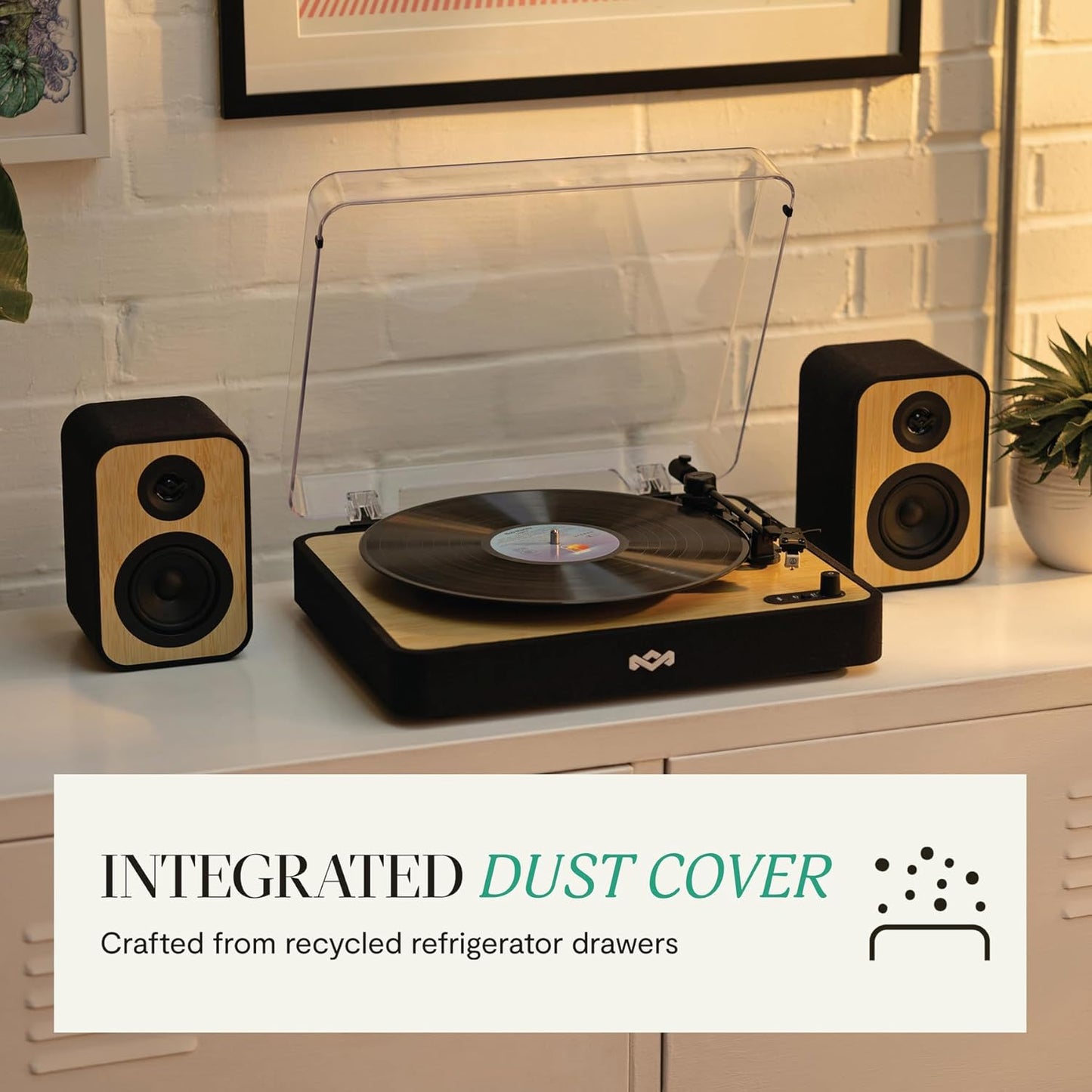 House of Marley Revolution Wireless Turntable with Speakers - New Condition