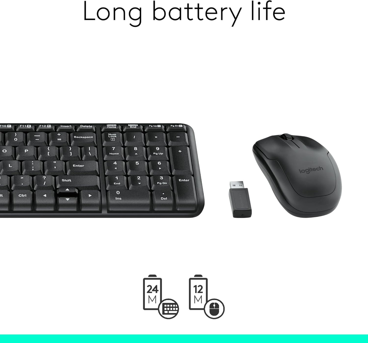 Logitech MK220 Wireless Keyboard & Mouse Combo – Black - New Condition