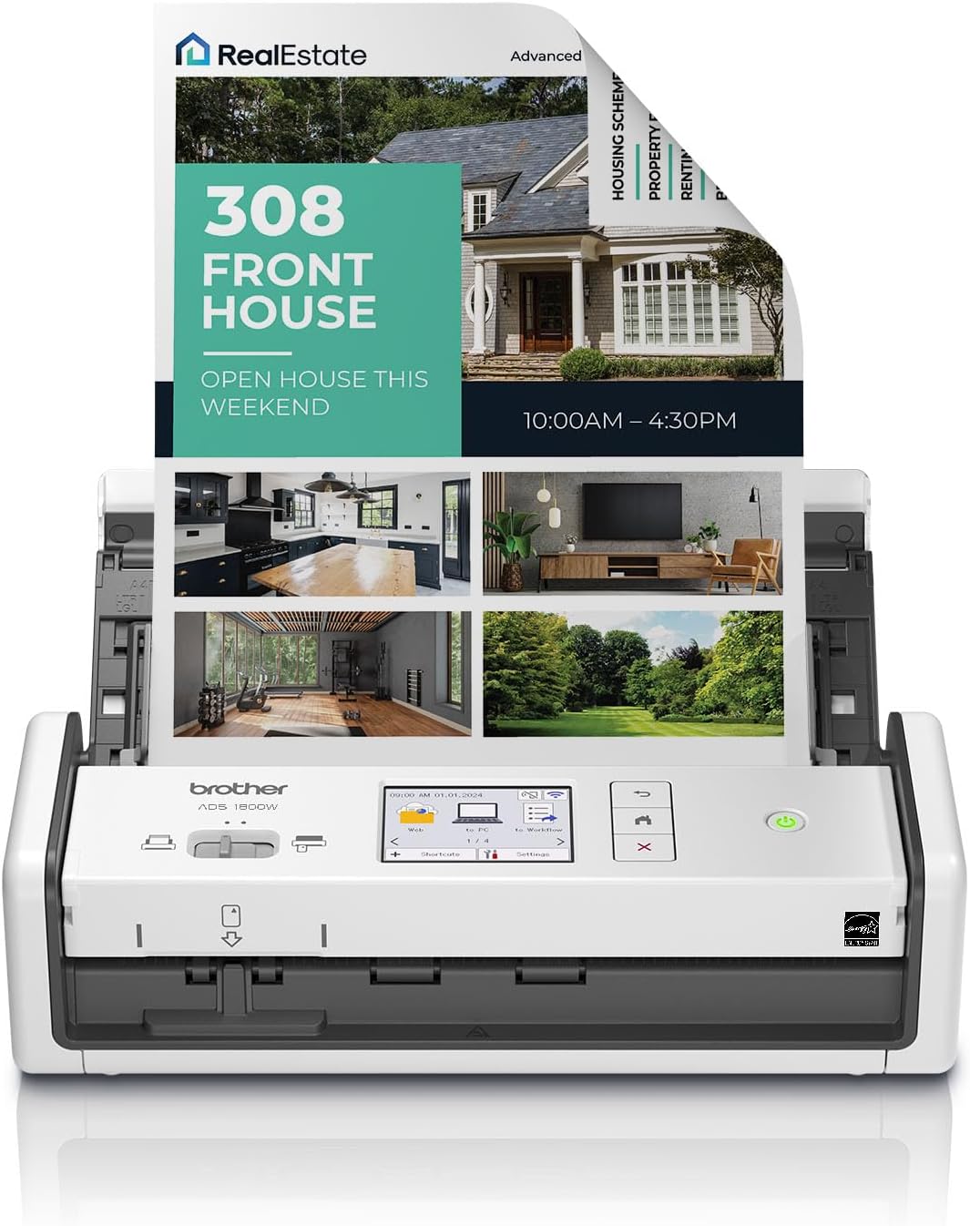 Brother ADS-1800W Compact Document Scanner – 30ppm, Wi-Fi, Duplex - Excellent Condition