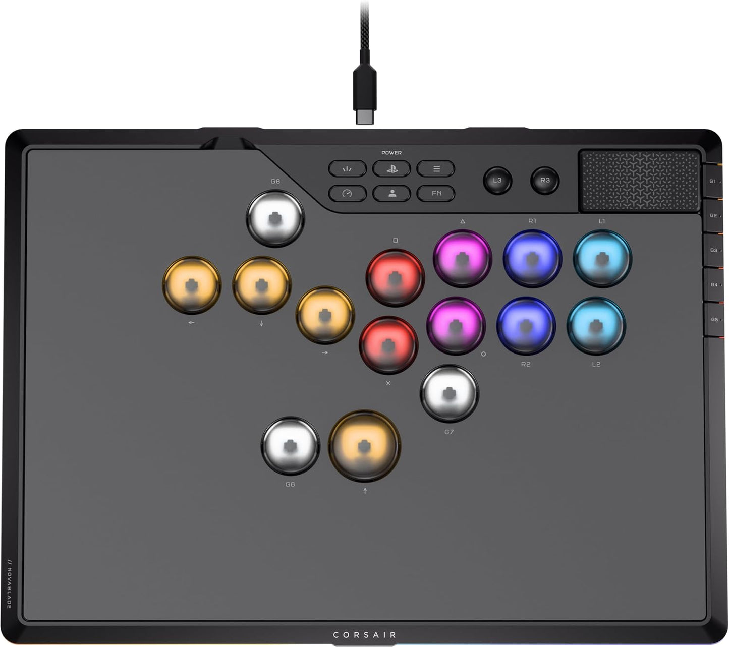 Corsair Novablade Pro Wireless Hall Effect Leverless Controller for PlayStation & PC - New Condition