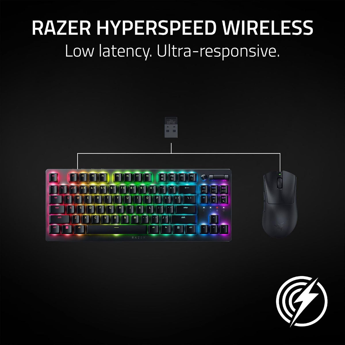 Razer DeathAdder V3 HyperSpeed Wireless Gaming Mouse – 55g, 26K DPI - Excellent Condition