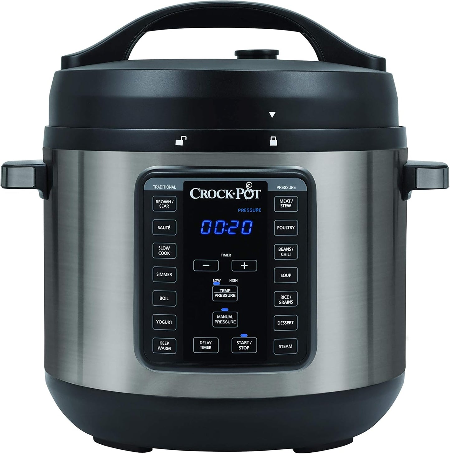 Crock-Pot Express Crock XL 7.6L Multi Cooker & Pressure Cooker - Stainless Steel - Excellent Condition