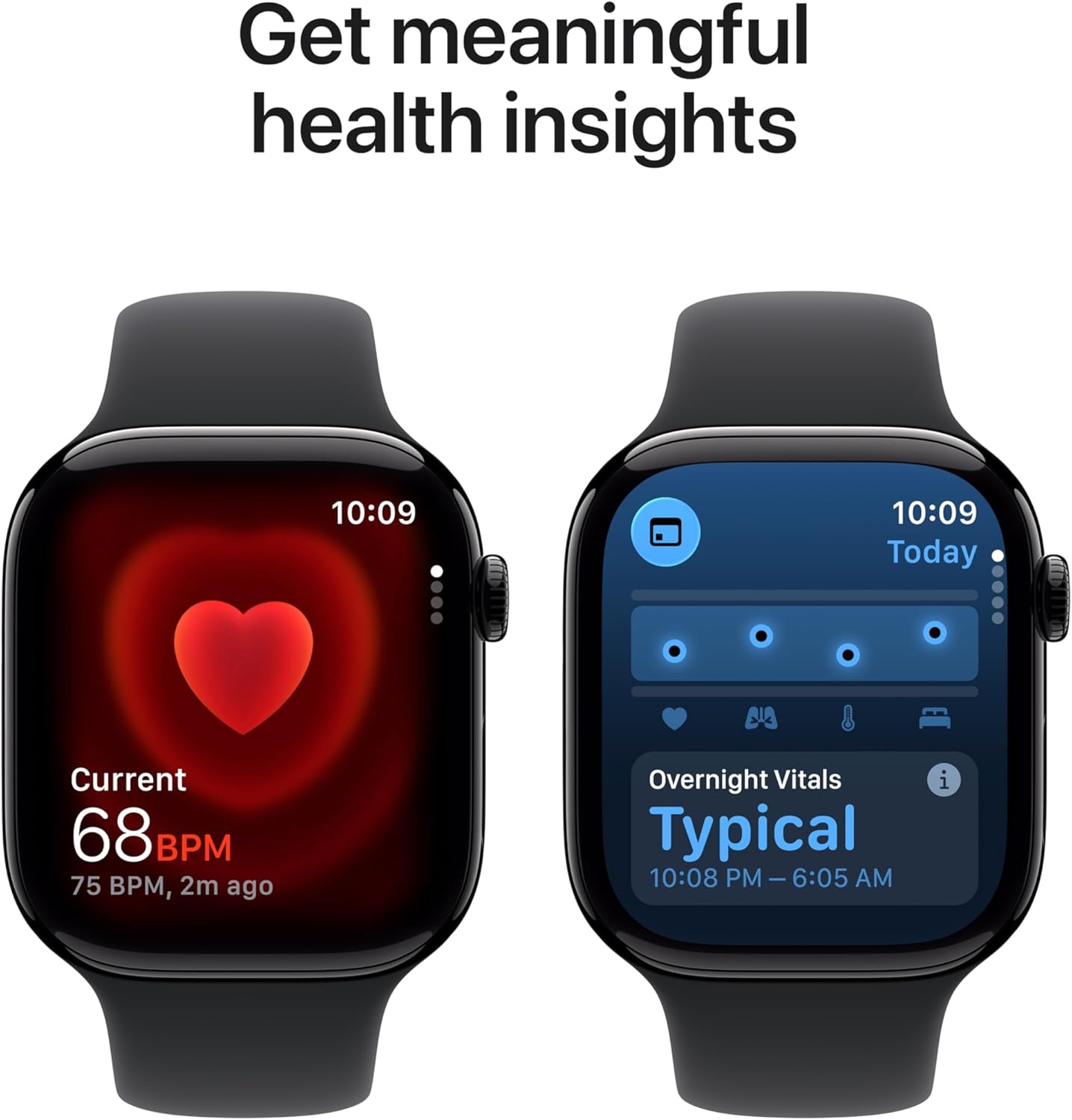 Apple Watch Series 11 [GPS 46mm] Smartwatch with Jet Black Aluminum Case with Black Sport Band - New Condition