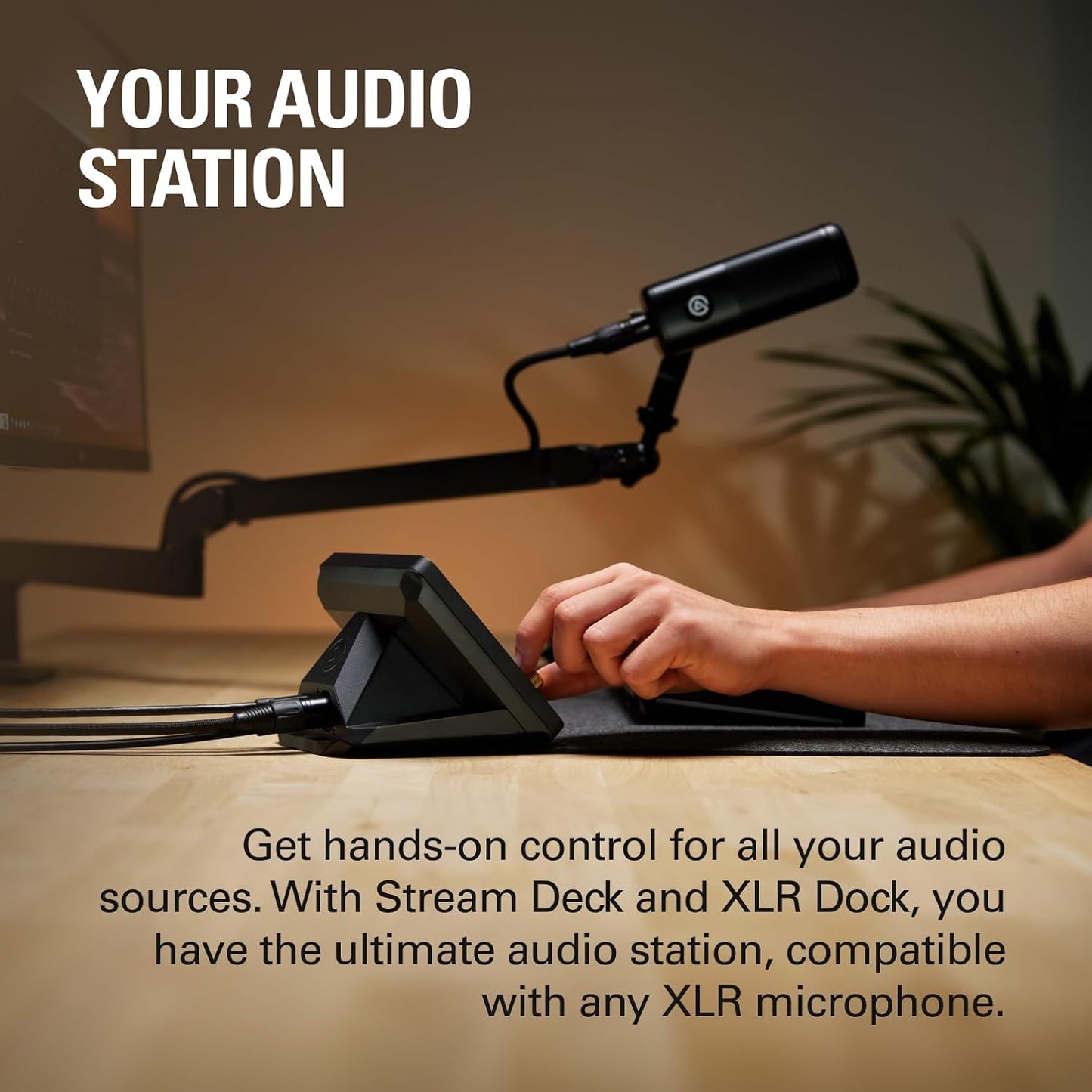 Elgato Stream Deck + XLR Dock Audio Mixer with Mic Interface - New Condition