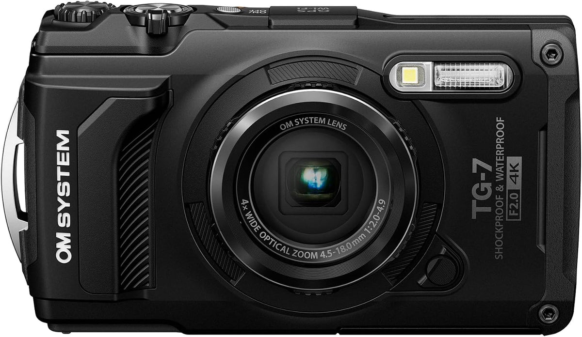 OM SYSTEM TG-7 Tough Camera – Black - New Condition