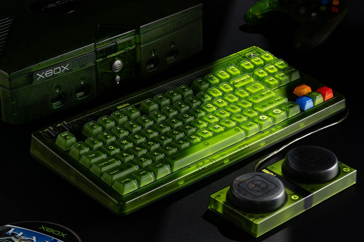 8BitDo Retro 87 Mechanical Keyboard RGB Wireless Xbox Edition - New Condition