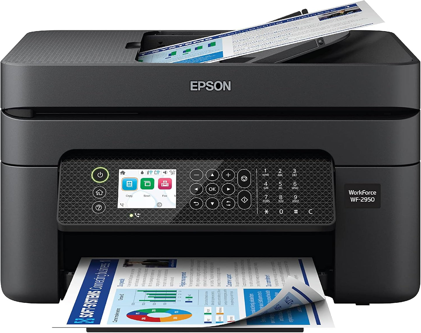 Epson WorkForce WF-2950 Multifunction Wireless Printer with Duplex Printing - New Condition