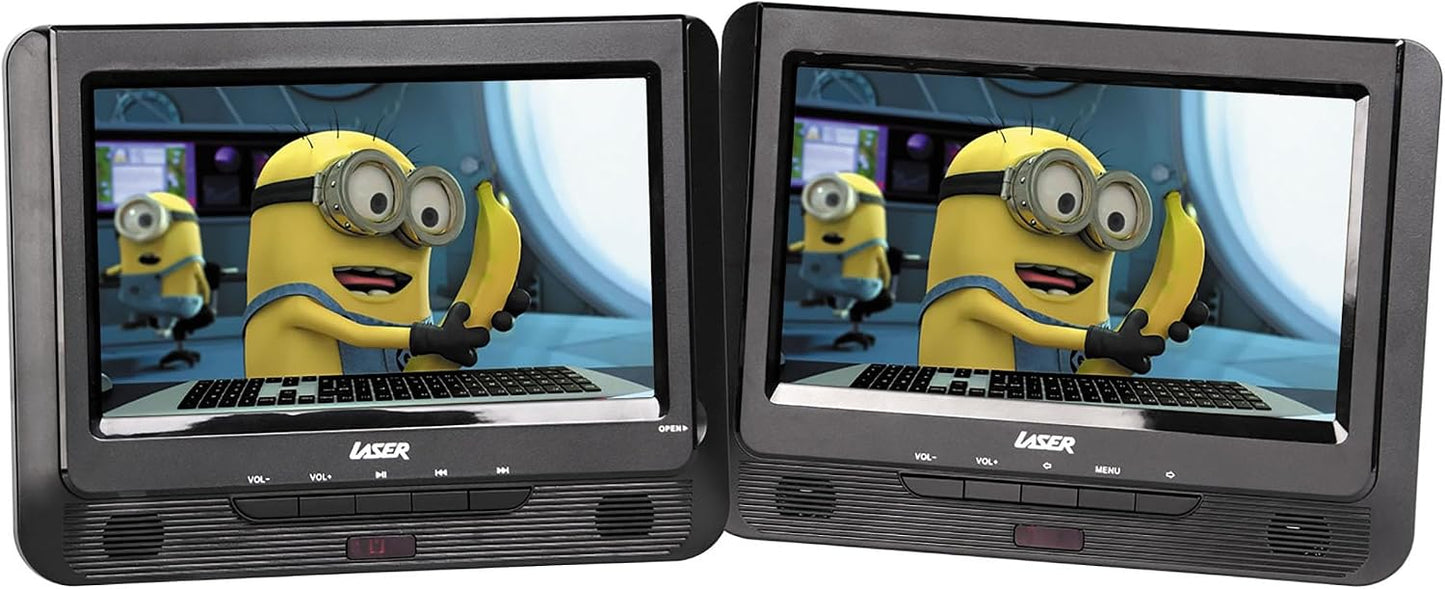 Laser 9-Inch Portable DVD Player Dual Screen Region Free - Good Condition