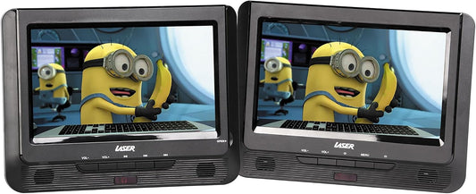 Laser 9-Inch Portable DVD Player Dual Screen Region Free - Good Condition