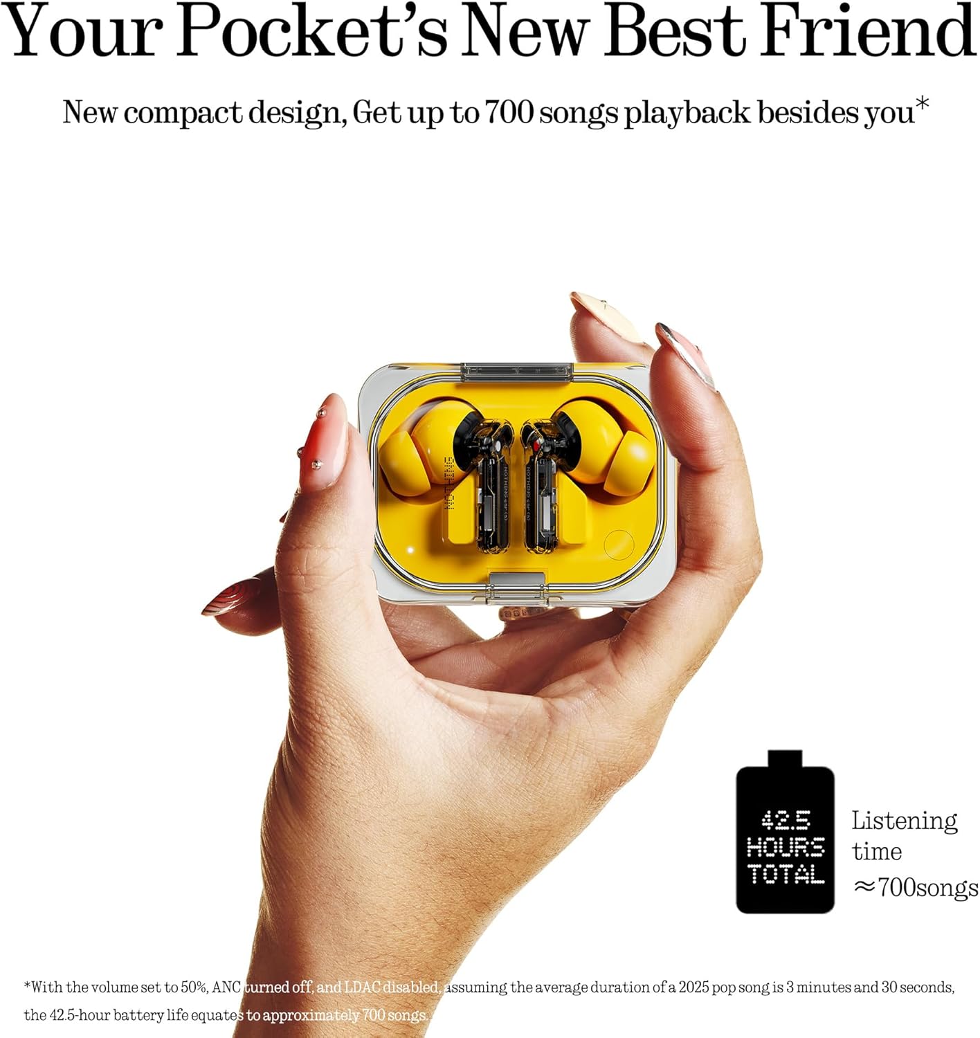 Nothing Ear (a) Wireless Earbuds Yellow - New Condition