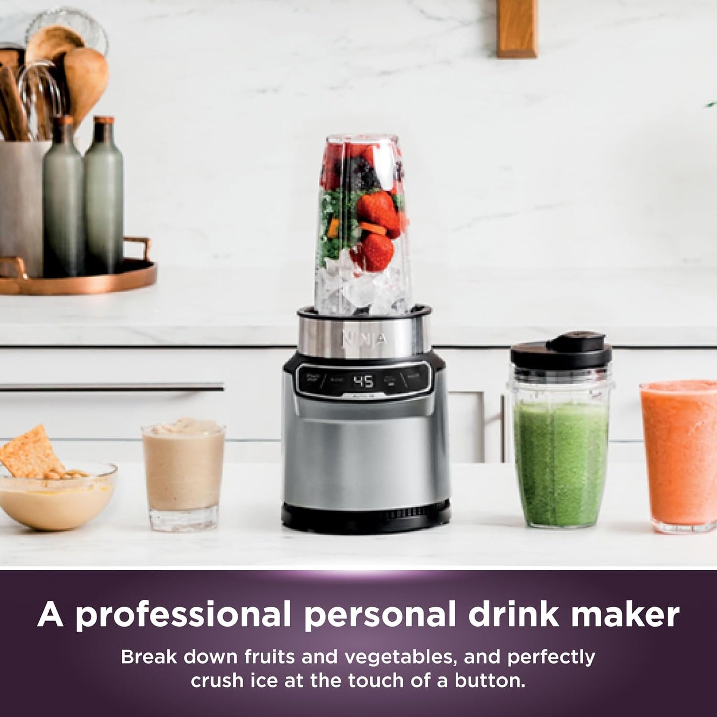 Ninja Nutri-Blender Pro 1000W with Auto-iQ Personal Blender - Excellent Condition