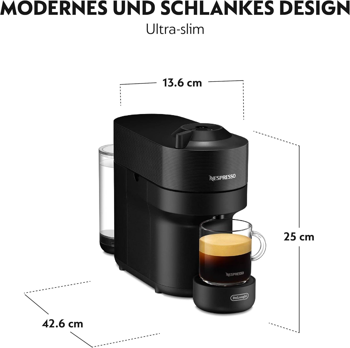 Nespresso De'Longhi Vertuo Pop Coffee Capsule Machine - Liquorice Black - Excellent Condition
