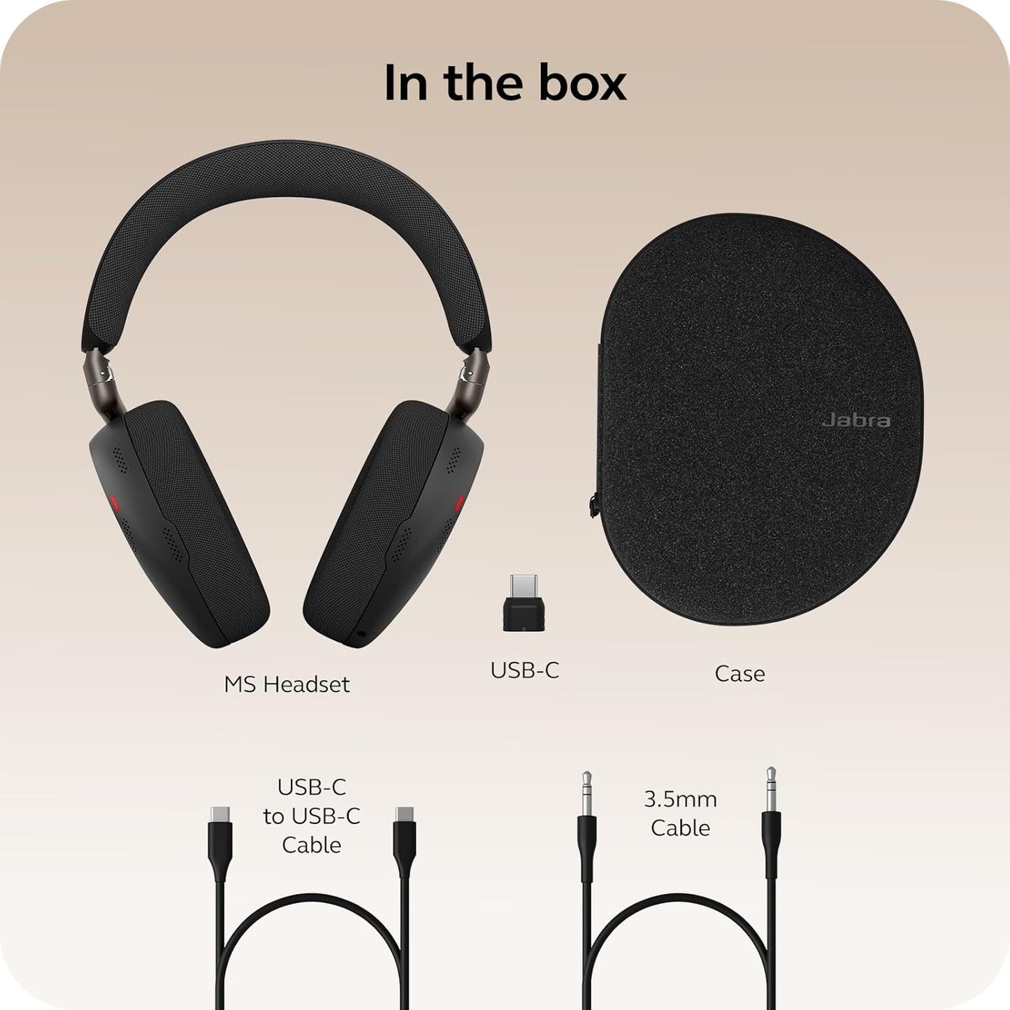 Jabra Evolve3 85 Wireless Noise Cancelling Headphones with Mic - UC USB-A - New Condition