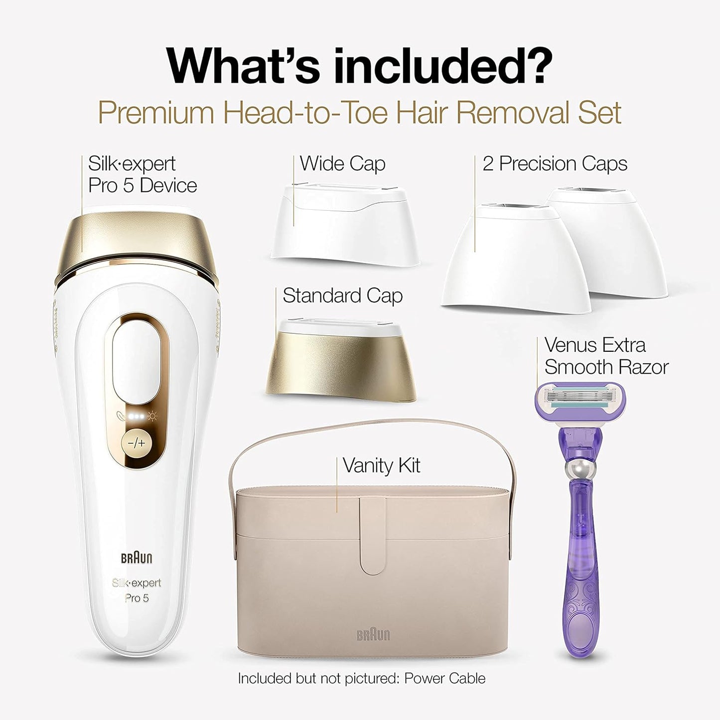 Braun Silk Expert Pro 5 PL5157 IPL Hair Removal Device for Women & Men - New Condition
