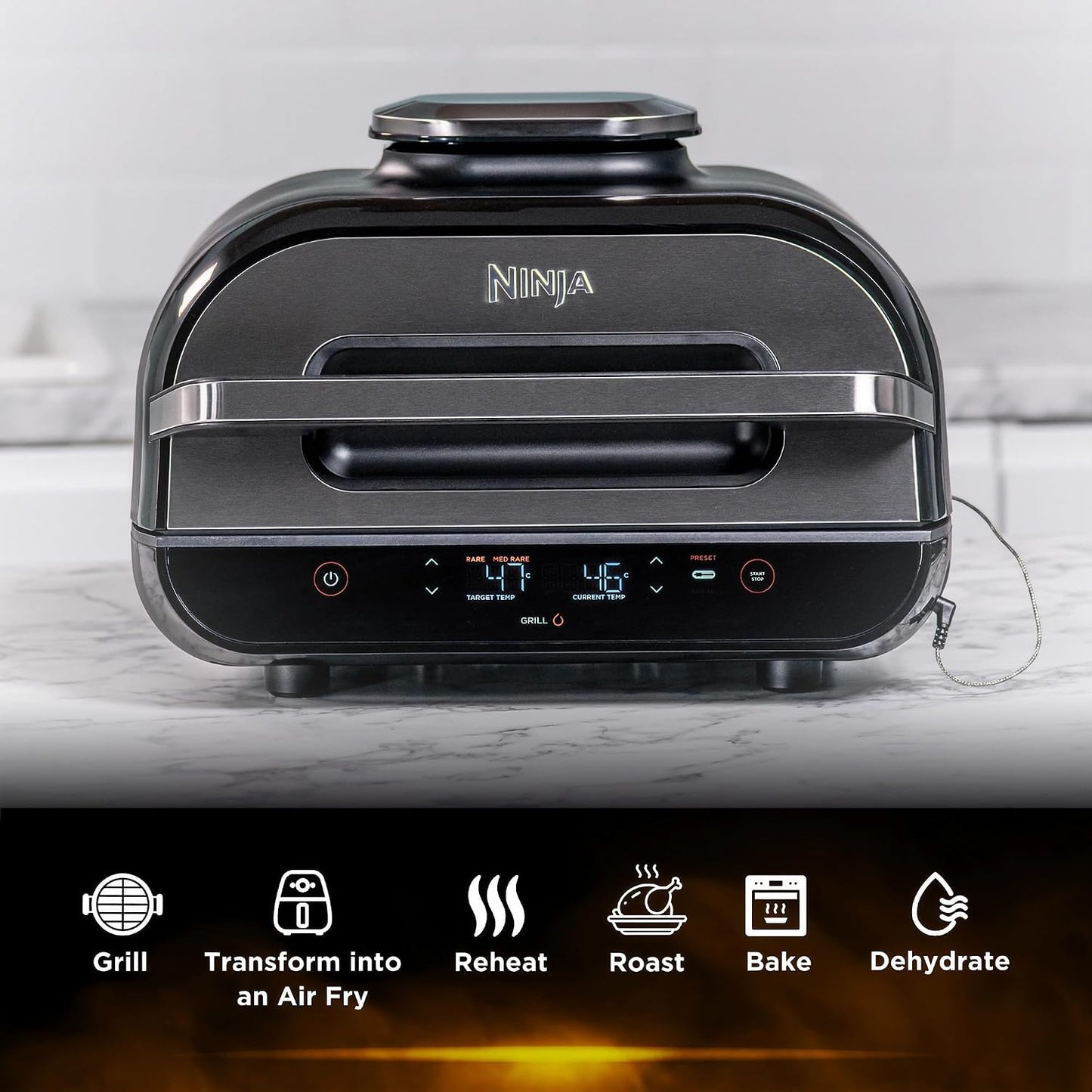 Ninja Foodi Smart XL Grill & Air Fryer 5.7L - AG551ANZ - Excellent Condition