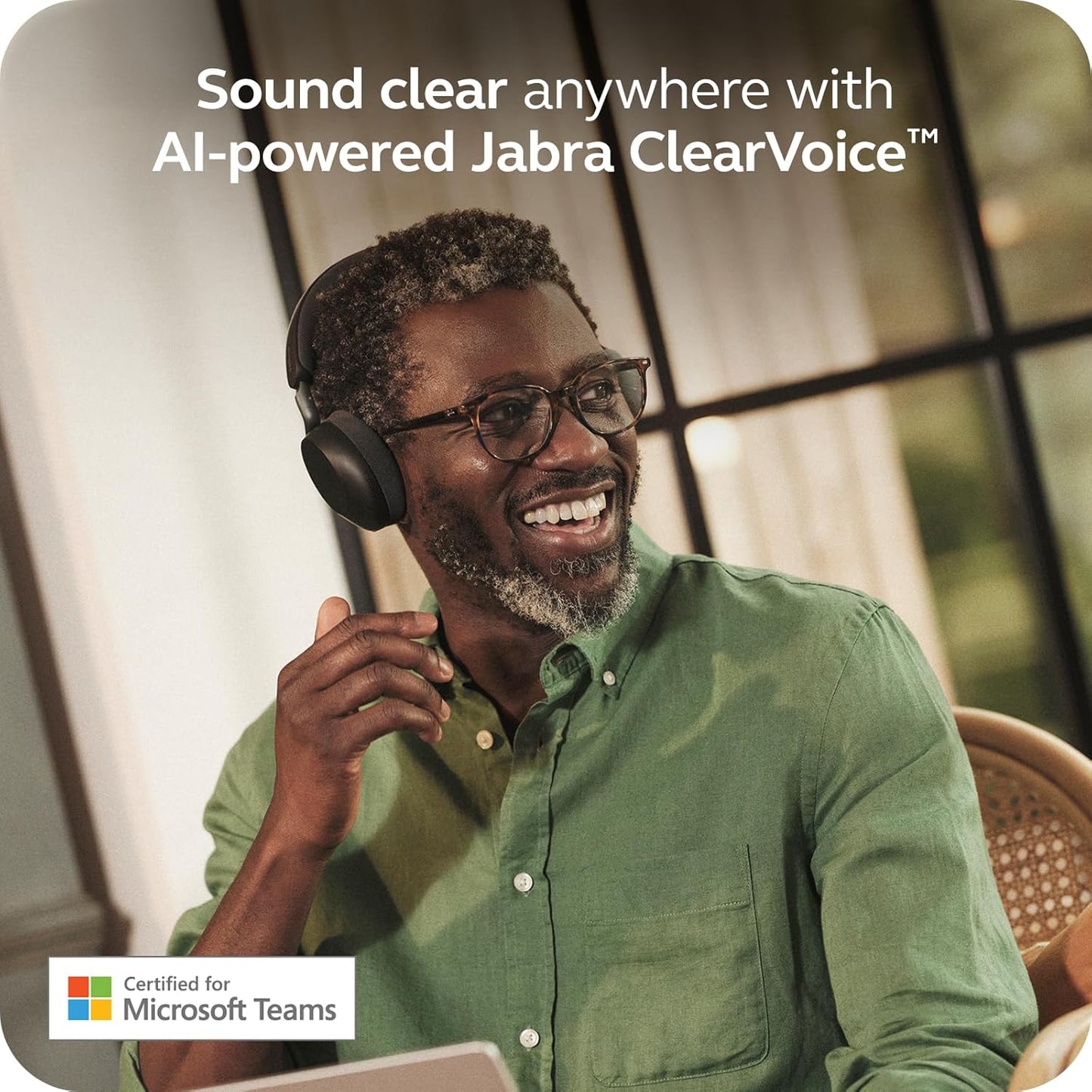 Jabra Evolve3 75 Wireless Noise Cancelling Headset with Teams USB-C - New Condition