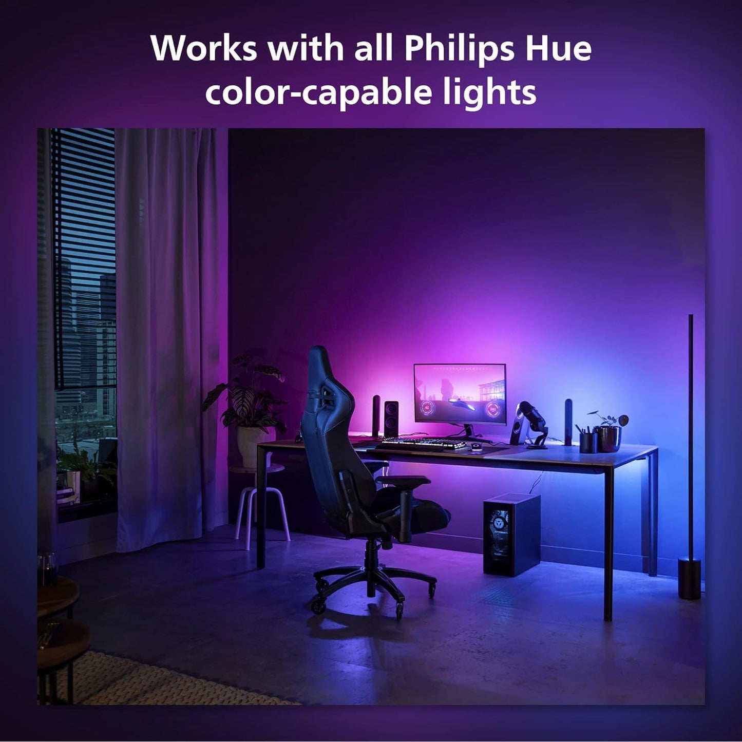 Philips Hue Play Gradient Lightstrip 2m for 24-27" PC Monitors - Excellent Condition