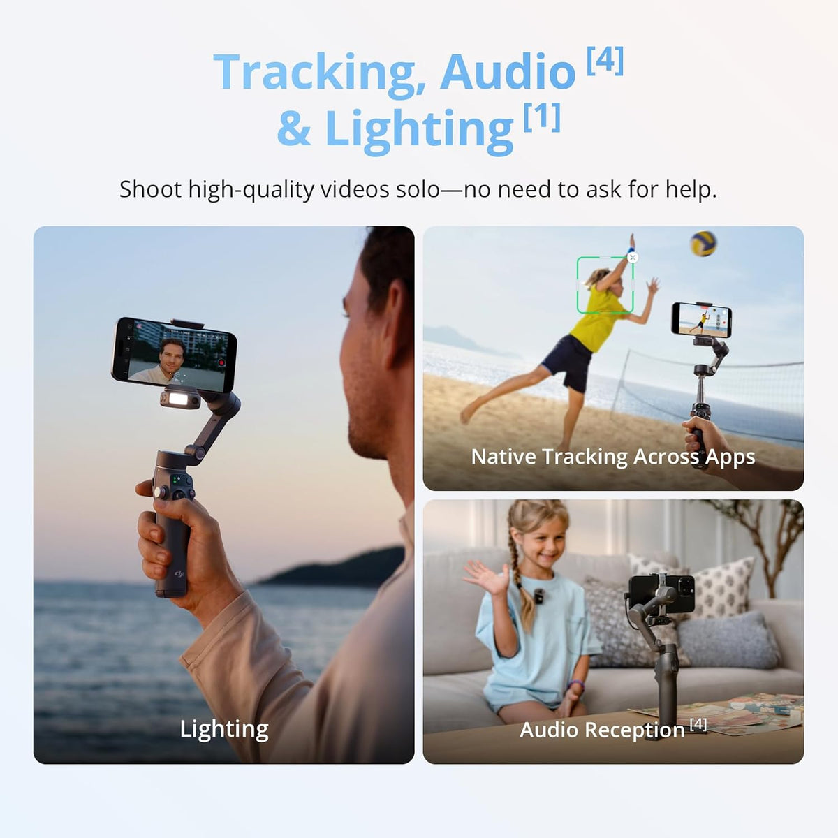 DJI Osmo Mobile 8P Gimbal Stabilizer for iPhone & Android - Excellent Condition