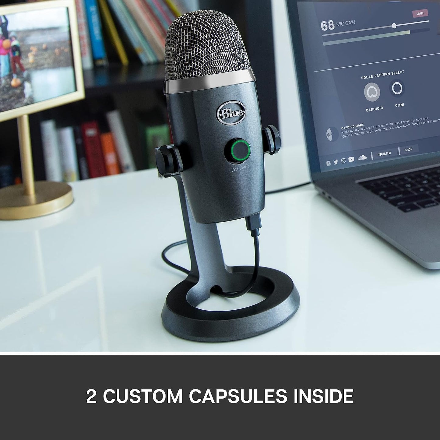Blue Yeti Nano Premium USB Microphone for Recording & Streaming – Shadow Grey - New Condition