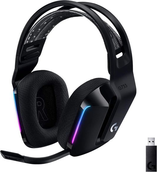 Logitech G733 Lightspeed Wireless Gaming Headset – Black - Excellent Condition