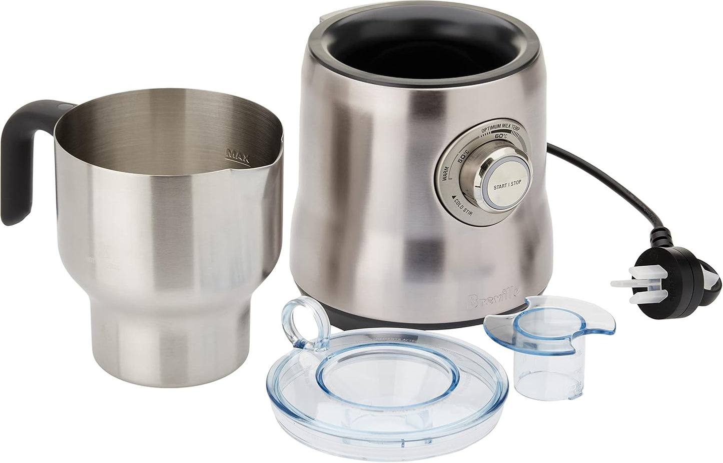 Breville the Milk Cafe BMF600BSS 740ml Milk Frother 500W Stainless Steel - Excellent Condition