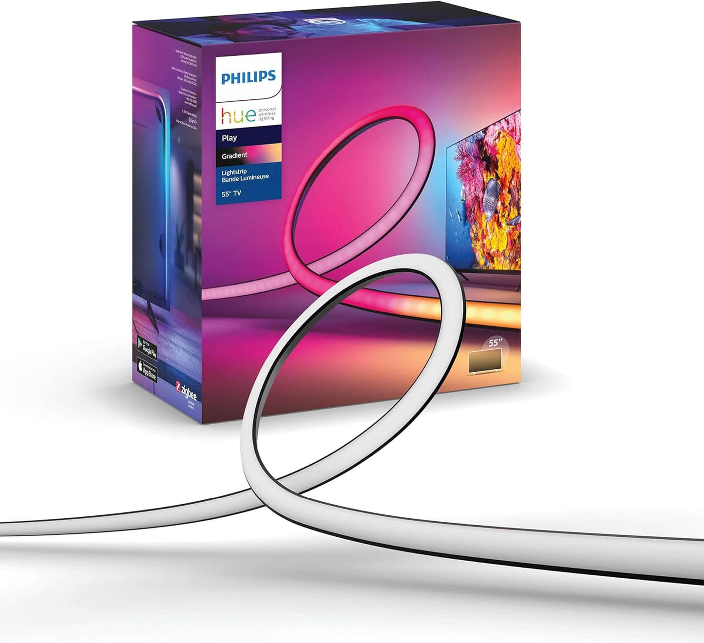Philips Hue Play Gradient Lightstrip 55" TV Smart LED Strip - Excellent Condition