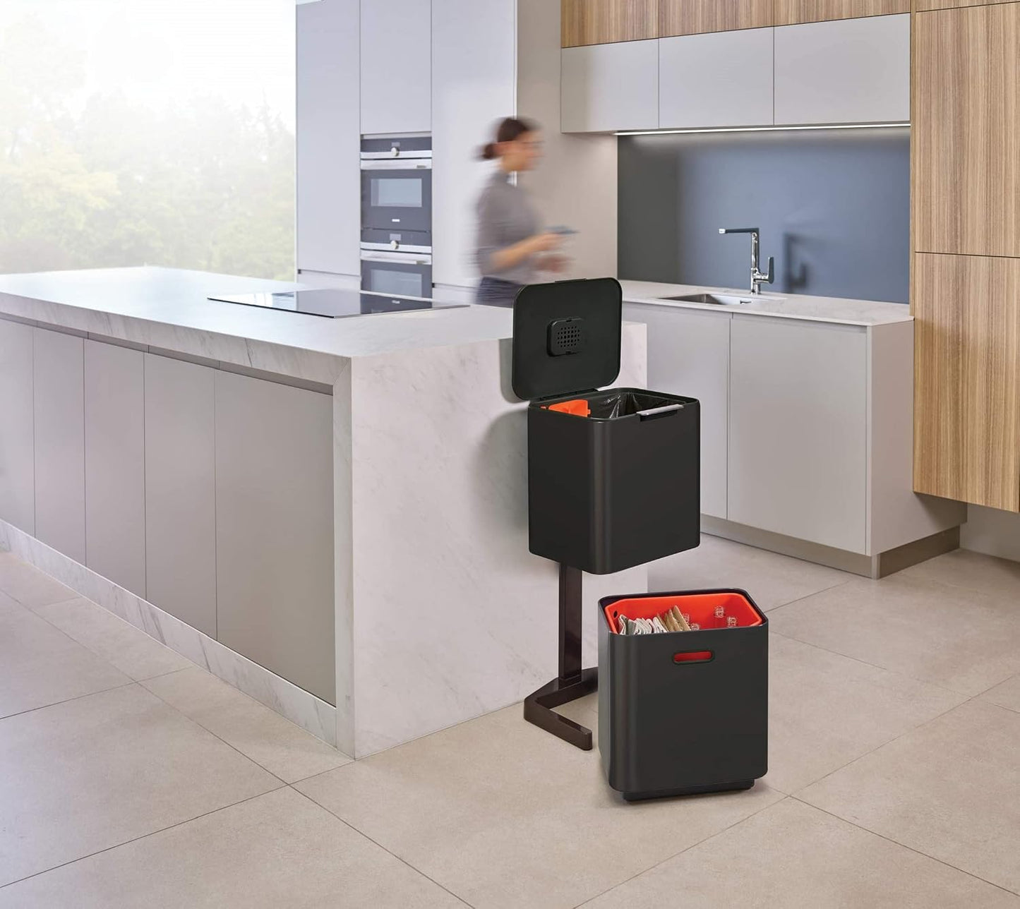 Joseph Joseph Totem Max 60L Waste Separation & Recycling Unit - Carbon Black - New Condition