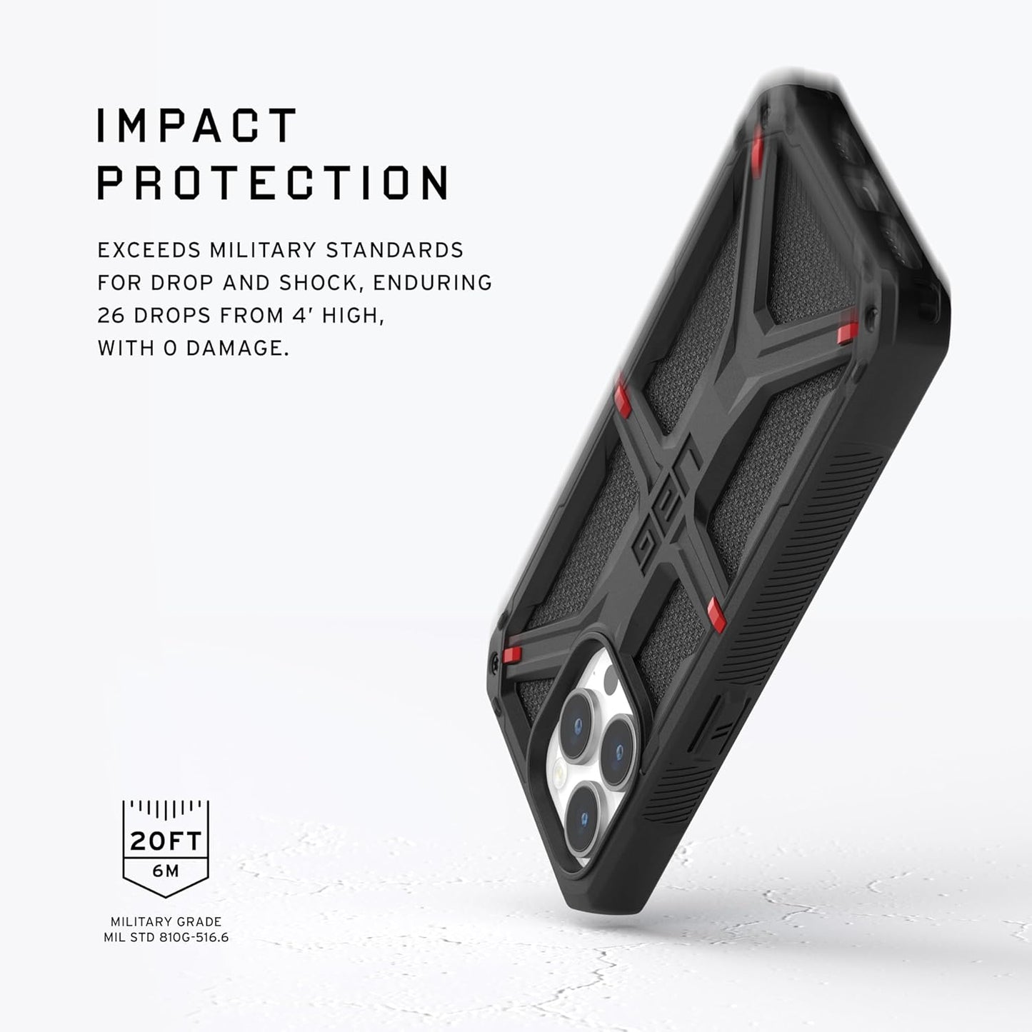 UAG Monarch Kevlar Case for iPhone Pro Max, Black - New Condition