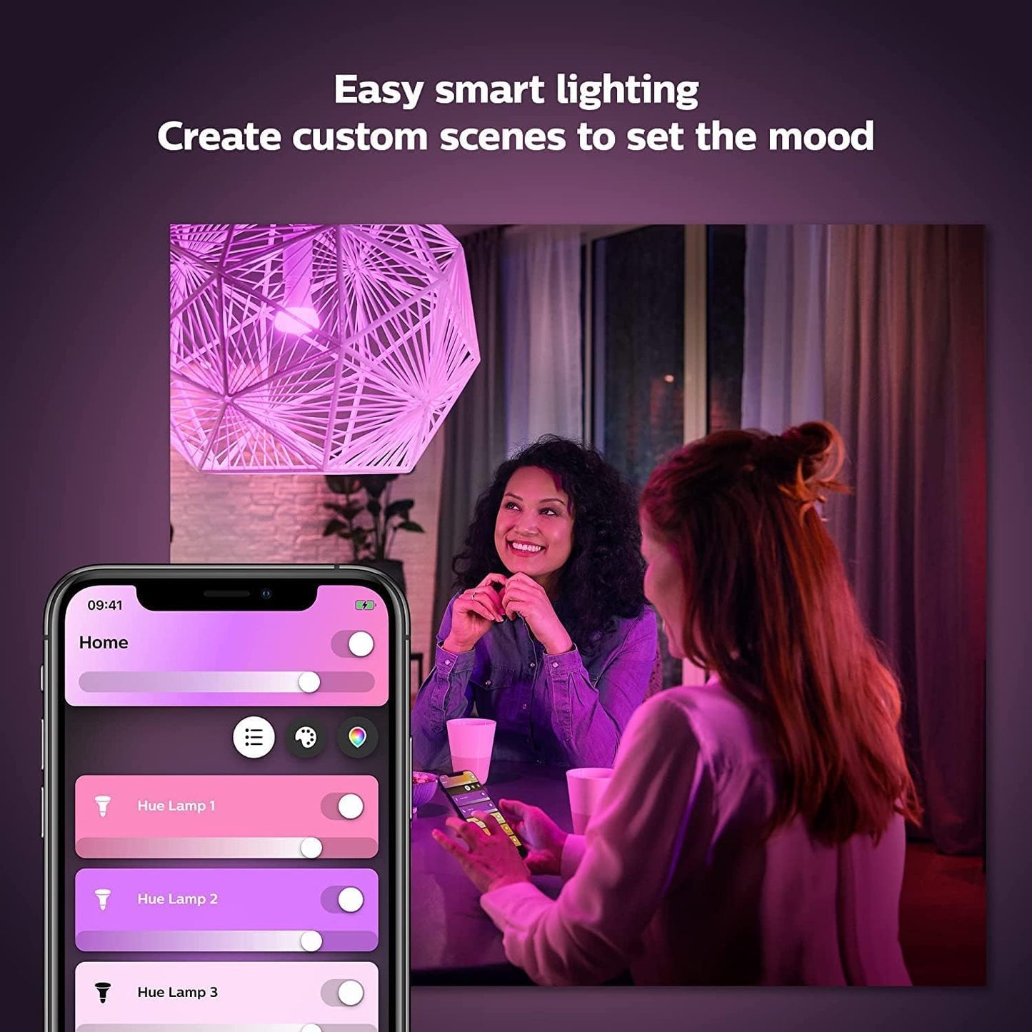 Philips Hue A60 75W 1100lm Smart LED Bulb B22 White Ambiance - New Condition
