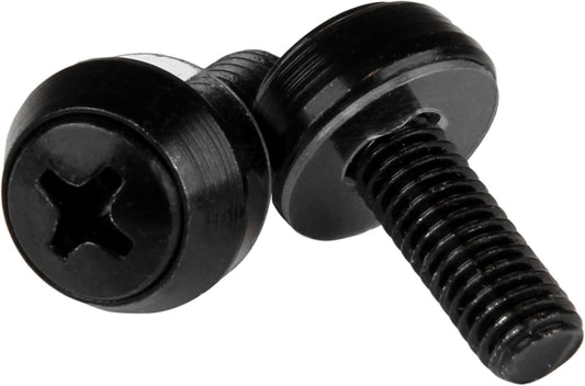 StarTech 50-pack M6 12mm Screws, Mounting Screws for 19" or 10" Server Racks, Black - New Condition