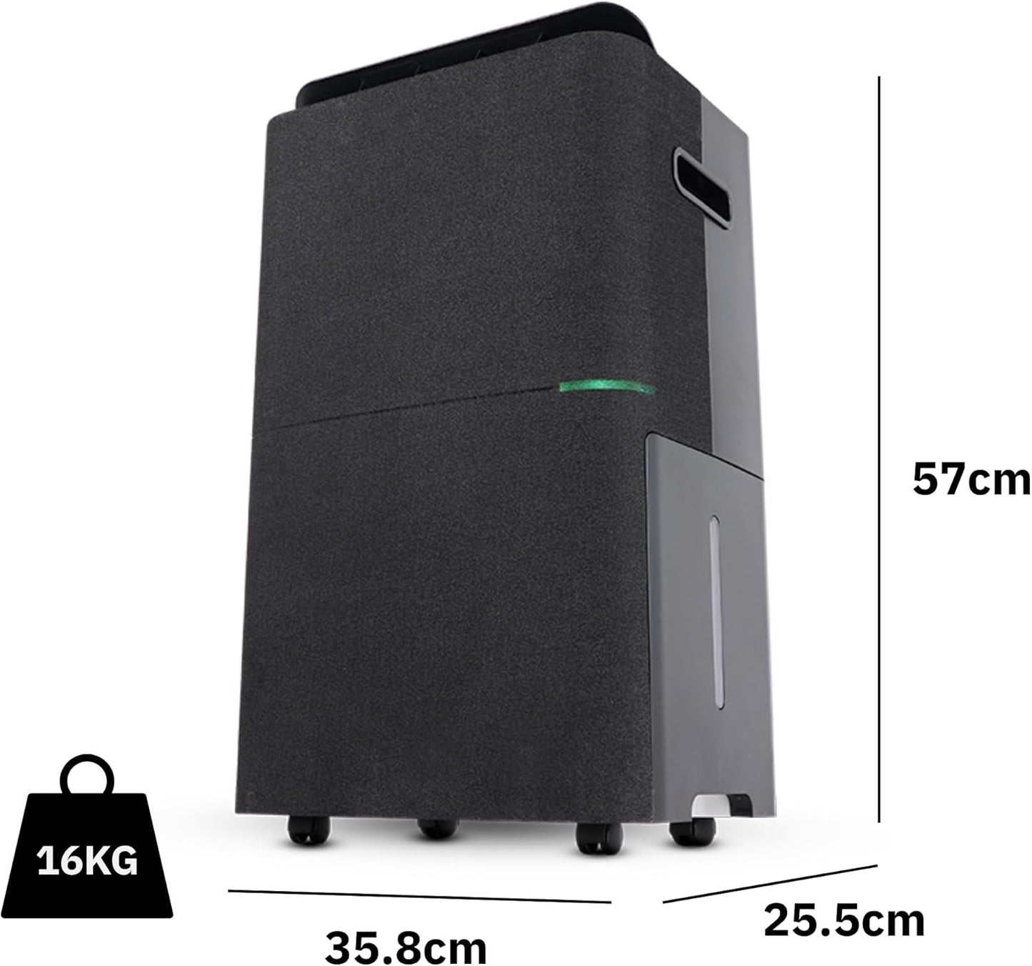 Ausclimate Medium+ 25 L Dehumidifier, Fabric Black - Excellent Condition