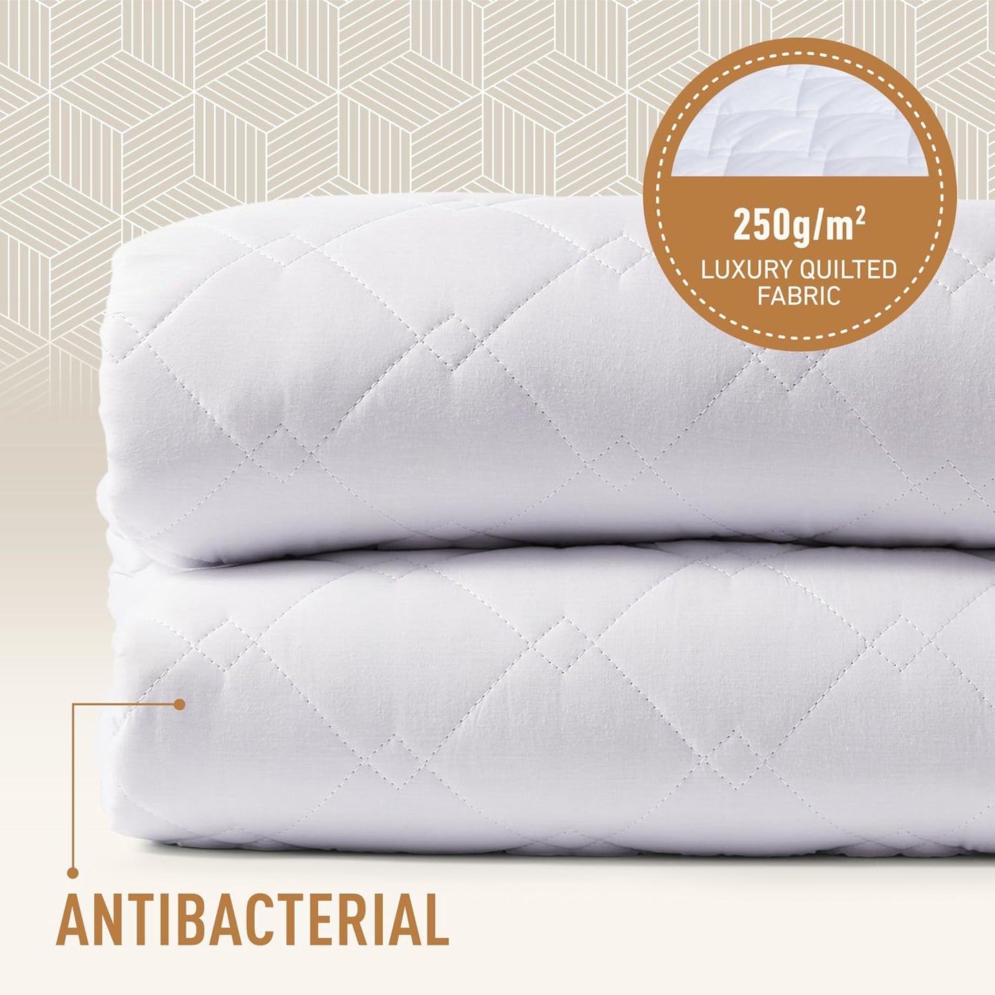 Sunbeam Sleep Perfect Quilted Electric Blanket Queen – Fully Fitted Dual Control - Excellent Condition