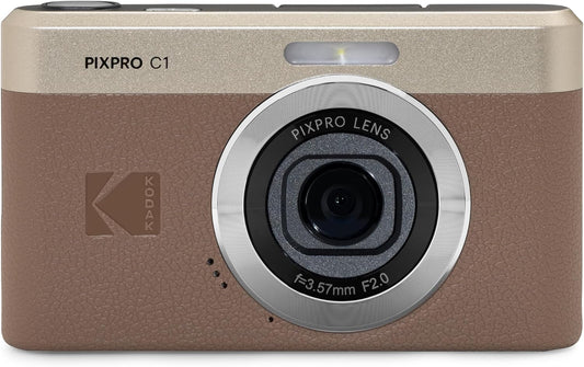 Kodak Pixpro C1 Compact Digital Camera 13MP – Brown - Excellent Condition