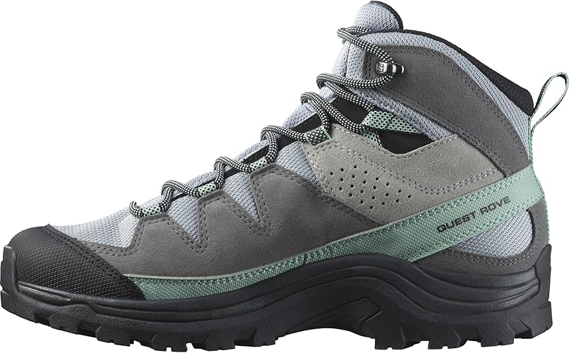 Salomon Quest Rove GTX Women's Hiking Boots – Quarry/Quiet Shade/Black (US 6) - New Condition