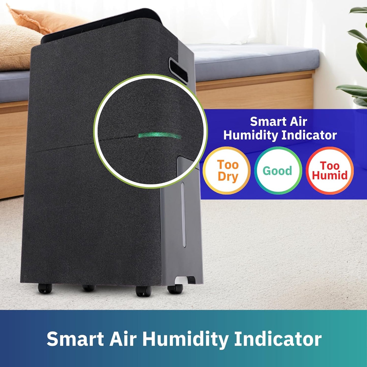 Ausclimate Medium+ 25 L Dehumidifier, Fabric Black - Excellent Condition