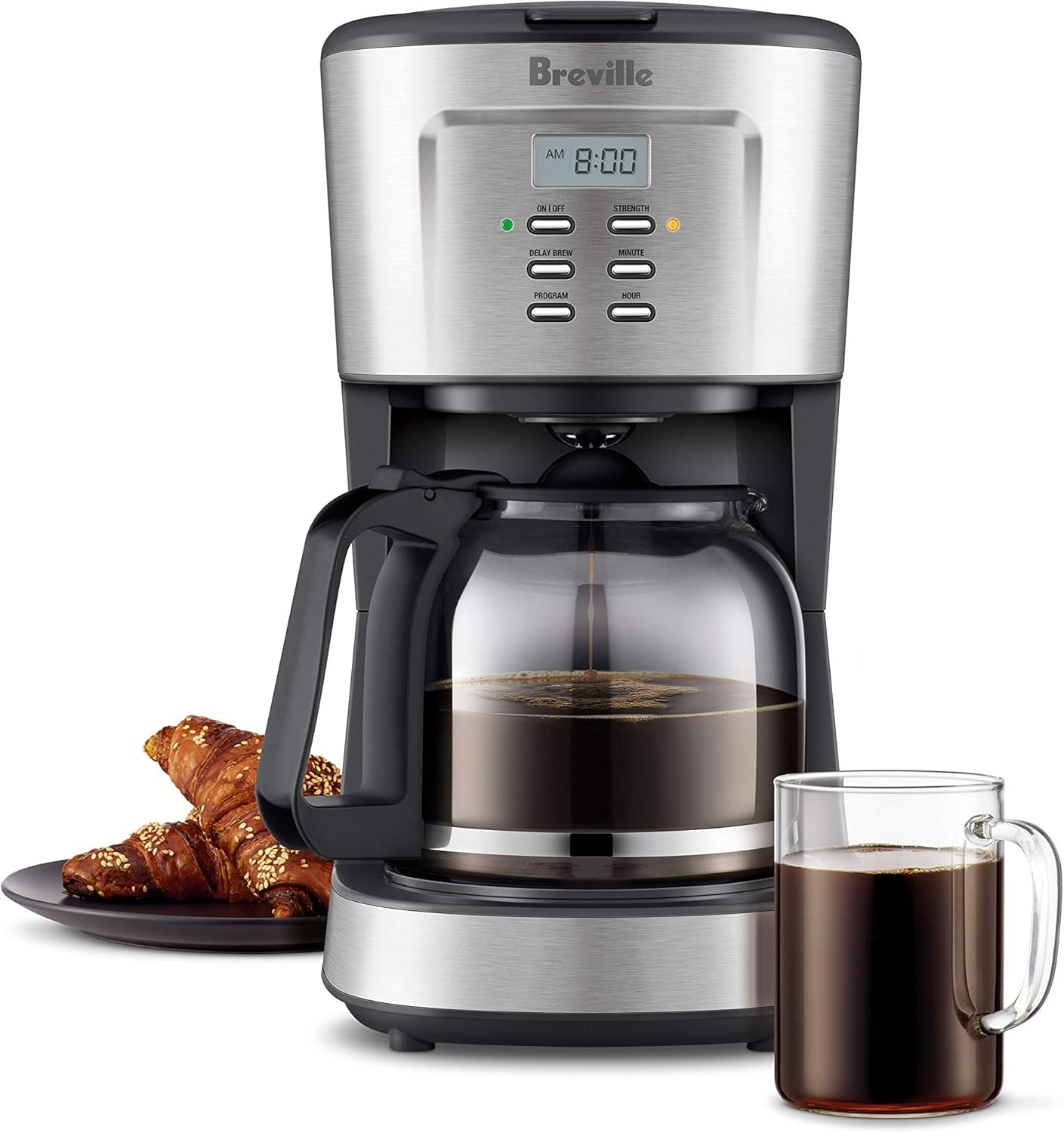 Breville the Aroma Style Electric Drip Coffee Maker, Brushed Stainless Steel - New Condition