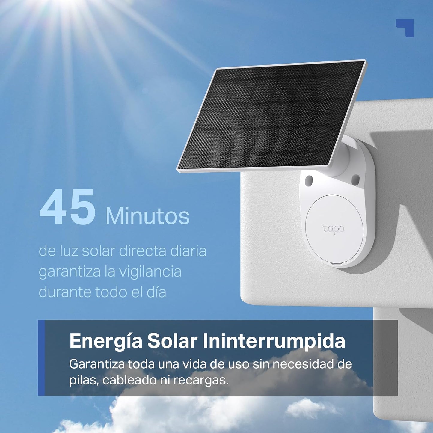 Tapo C410 Solar Security Camera 2K 3MP Wire-Free with Night Vision - New Condition