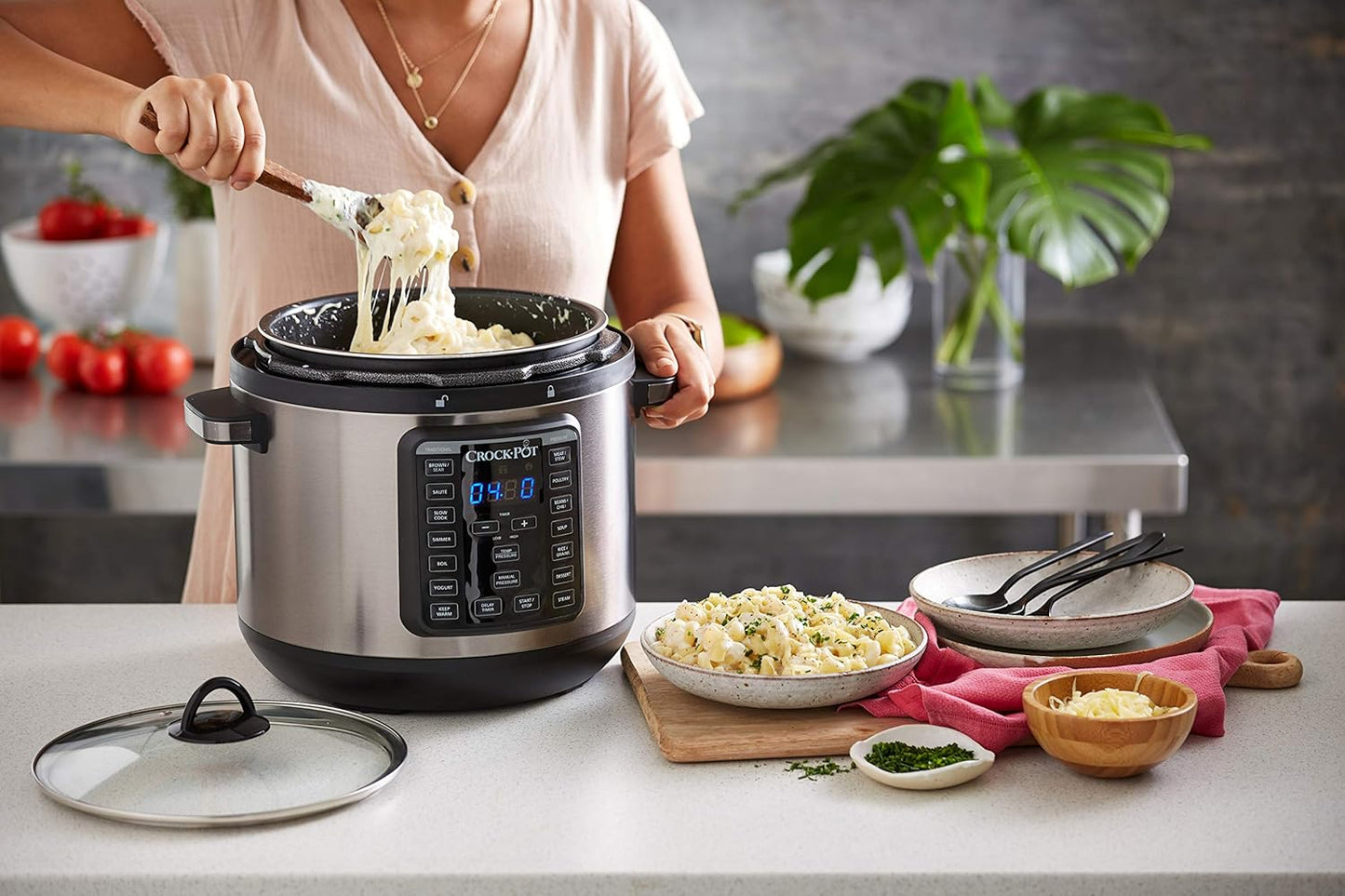 Crock-Pot Express Crock XL 7.6L Multi Cooker & Pressure Cooker - Stainless Steel - Excellent Condition