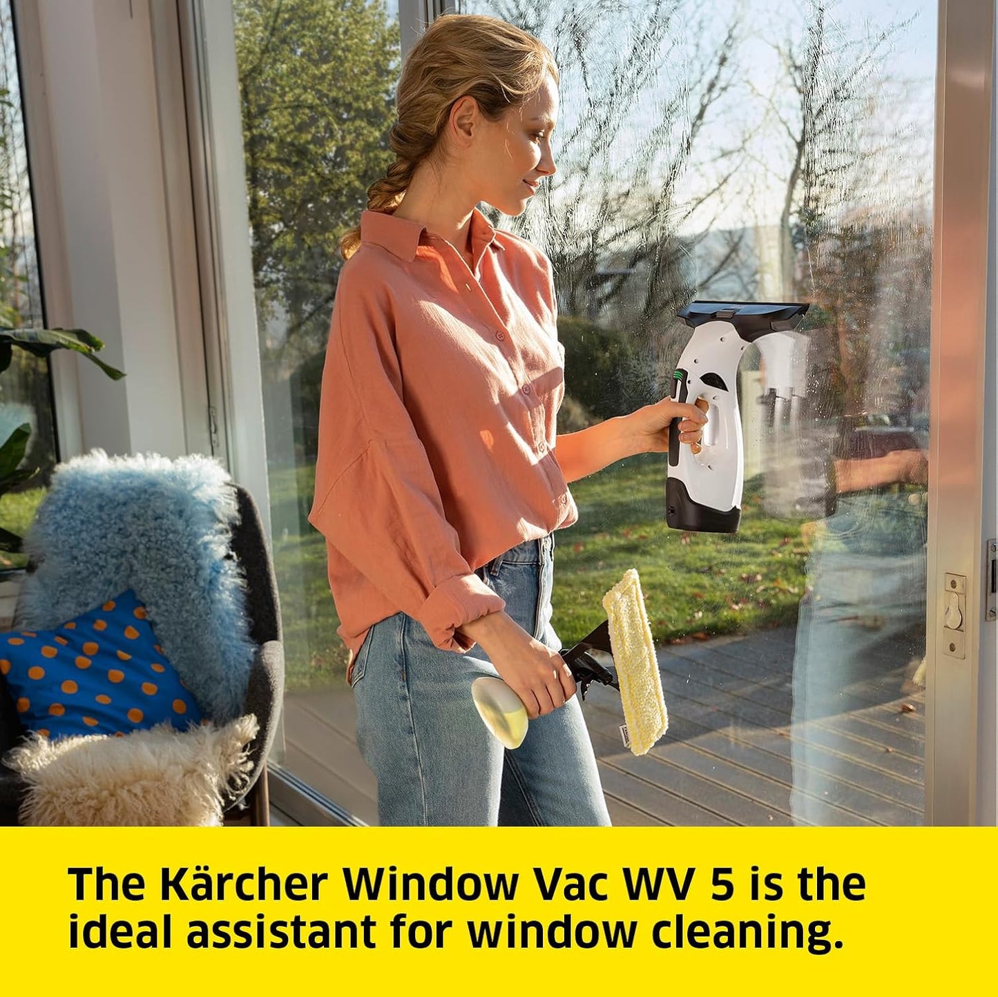 Kärcher WV 5 Cordless Window Vacuum Cleaner – White - Excellent Condition