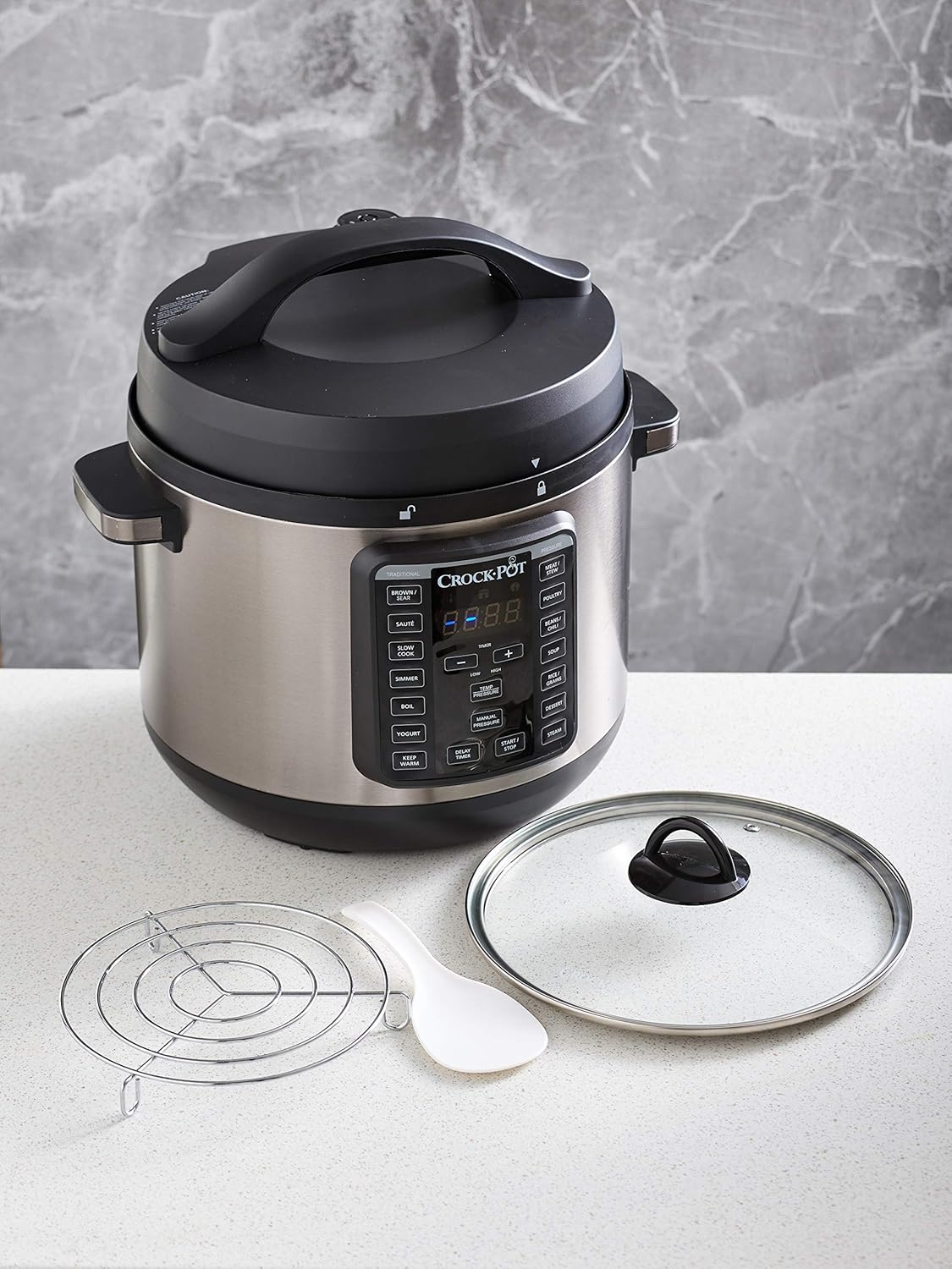 Crock-Pot Express Crock XL 7.6L Multi Cooker & Pressure Cooker - Stainless Steel - Excellent Condition