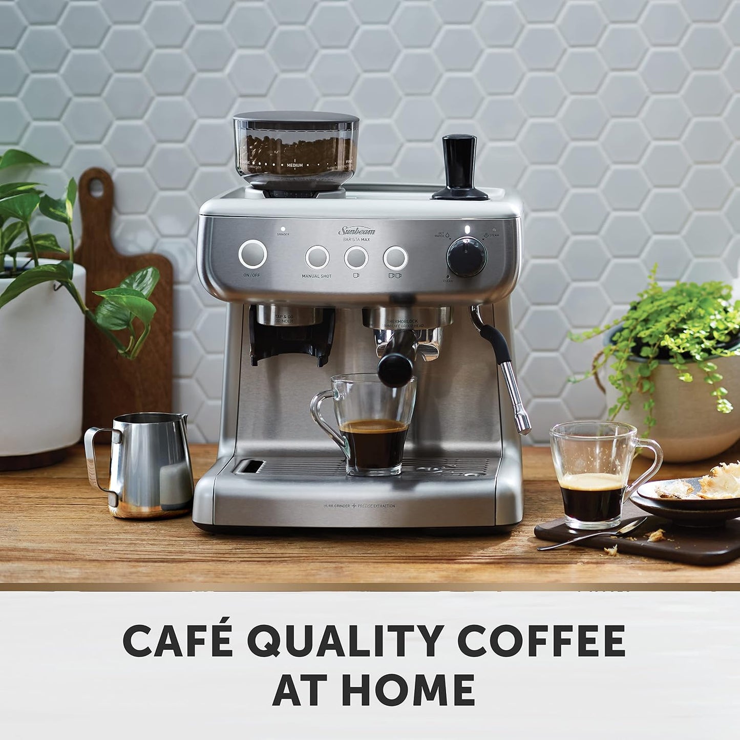 Sunbeam Barista Max Espresso Coffee Machine with Grinder & Milk Frother - Good Condition
