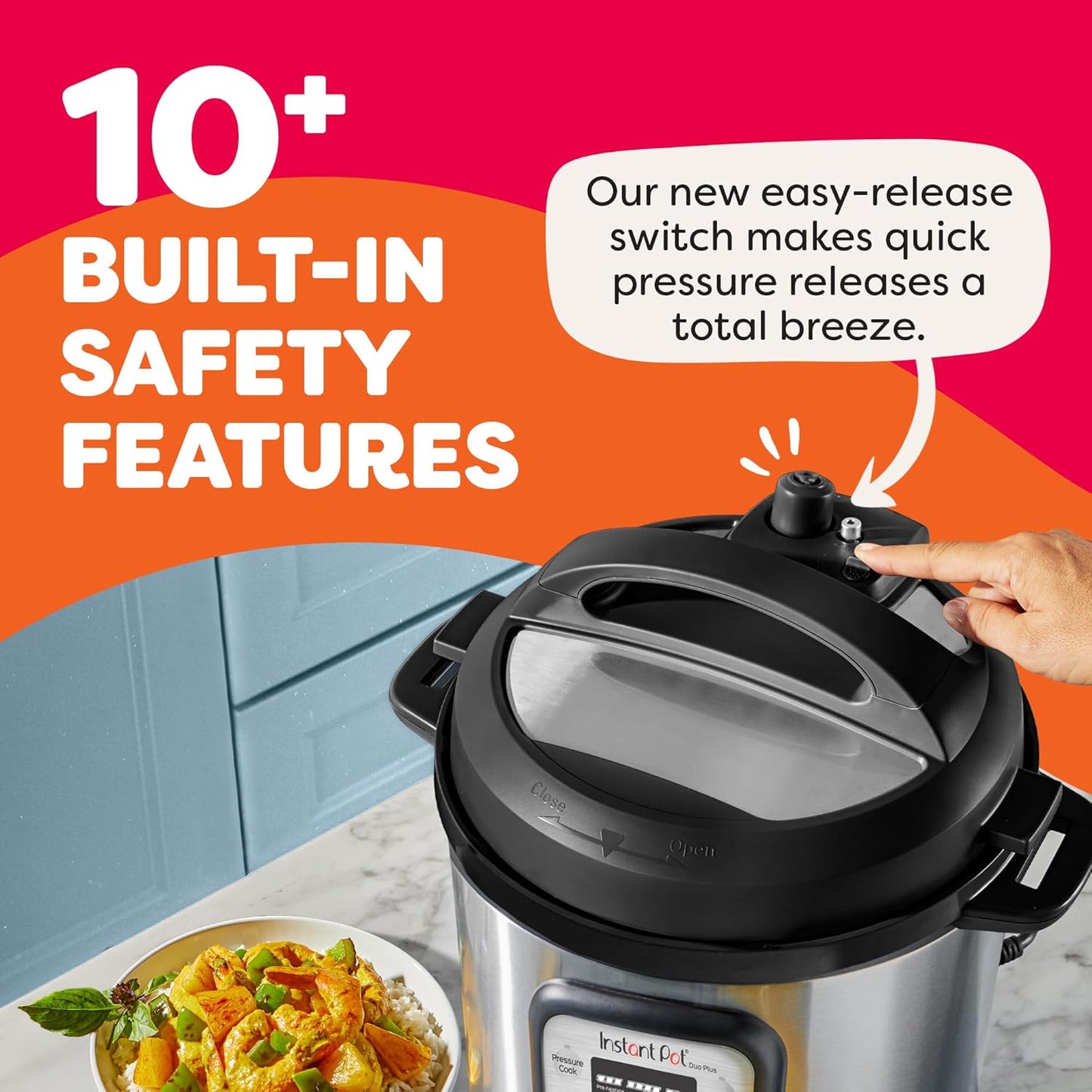 Instant Pot Duo Plus 9-in-1 8L Electric Pressure Cooker with Smart Programs - New Condition