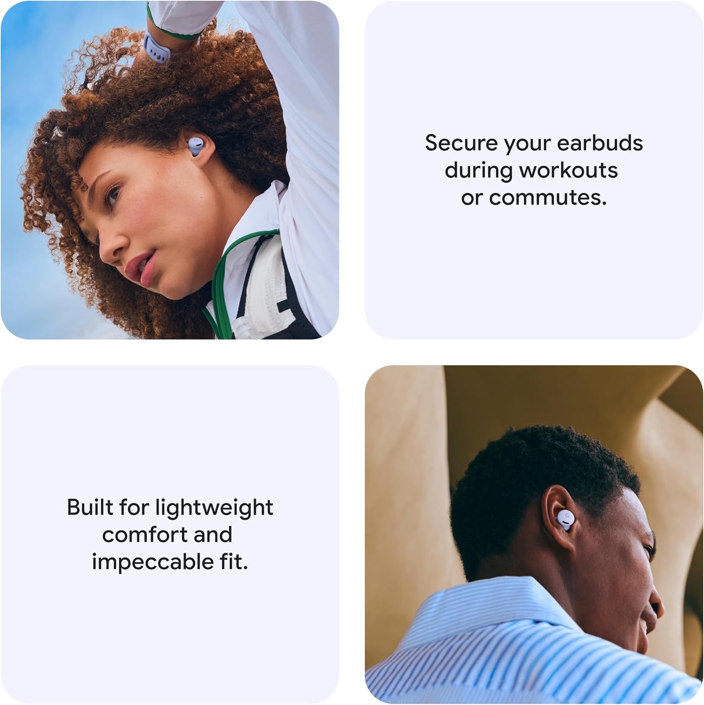 Google Pixel Buds 2a Wireless Earbuds with Active Noise Cancellation – Hazel - New Condition