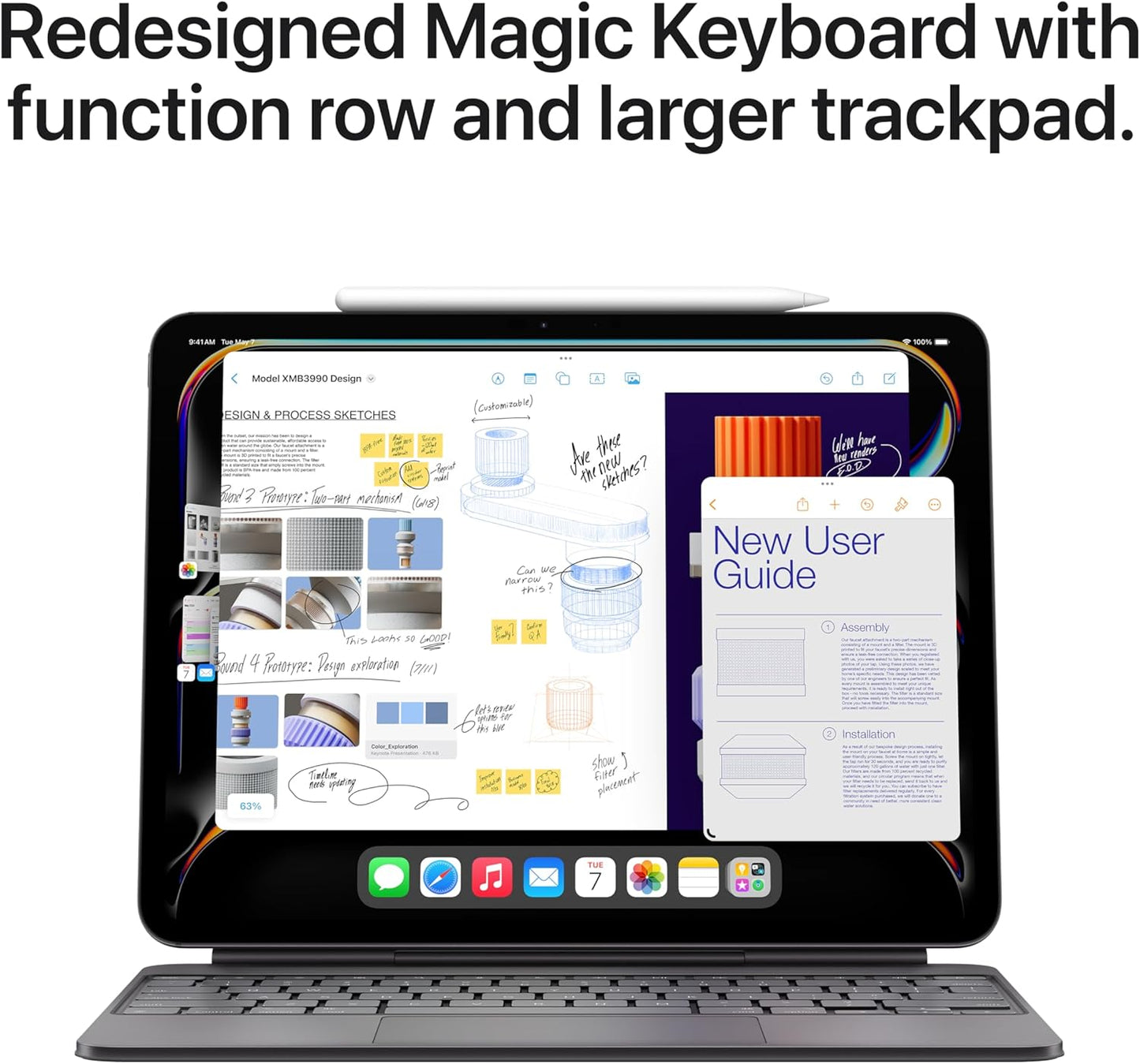 Apple Magic Keyboard Case for 13-inch iPad Pro M4 – US English – Black - New Condition