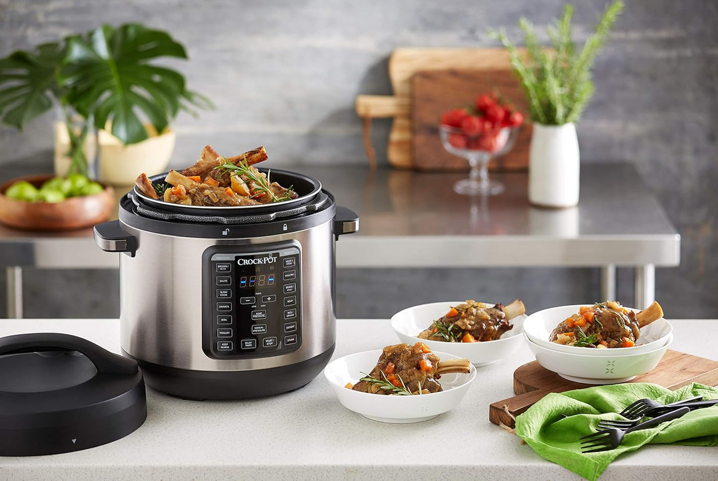 Crock-Pot Express Crock XL 7.6L Multi Cooker & Pressure Cooker - Stainless Steel - Excellent Condition