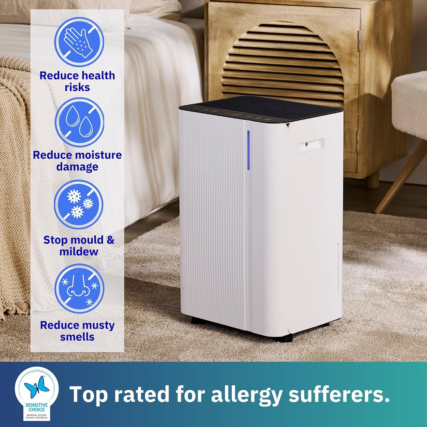 Ausclimate Compact+ 16L Dehumidifier with WiFi Control - Excellent Condition