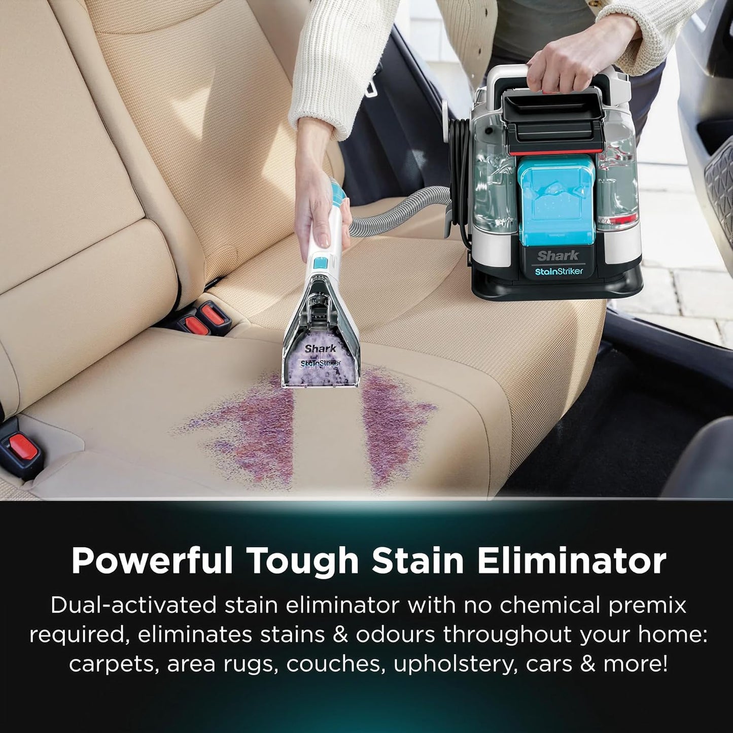 Shark StainStriker Portable Carpet and Upholstery Cleaner - Good Condition