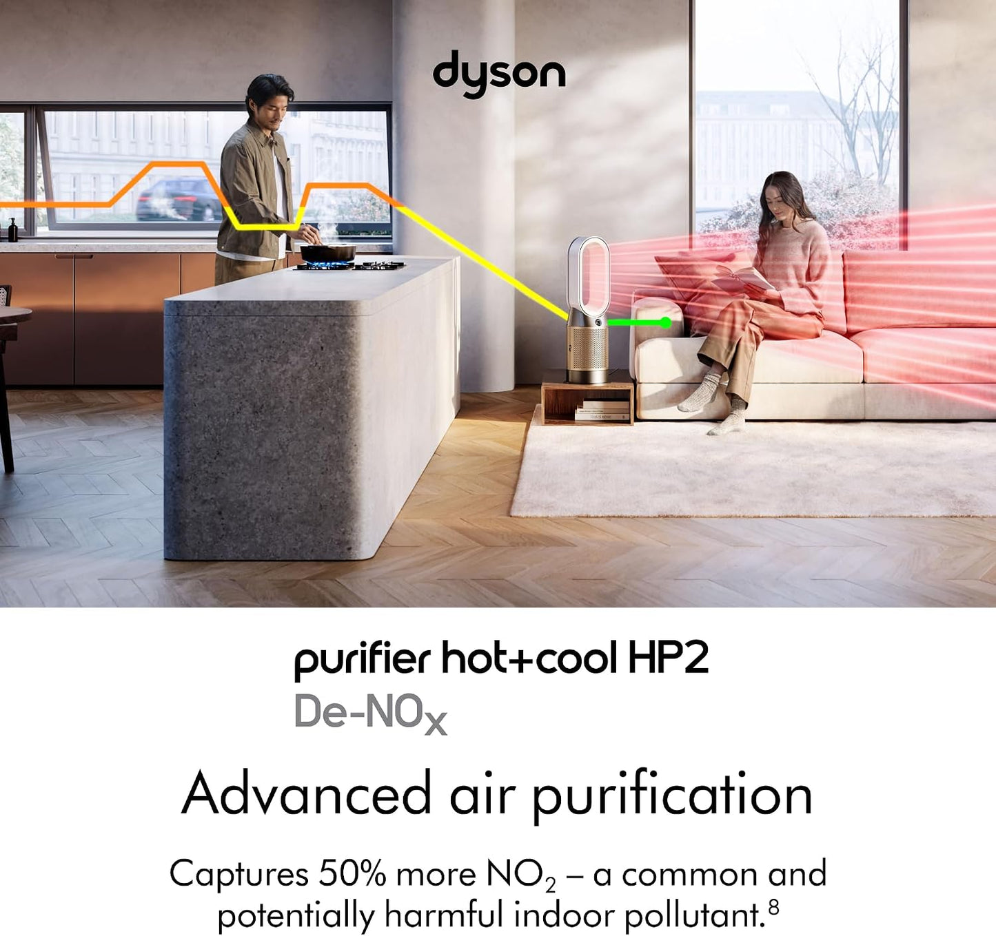 Dyson Purifier Hot+Cool HP2 De-NOx Air Purifier Heater & Fan (Remote Missing) - Excellent Condition