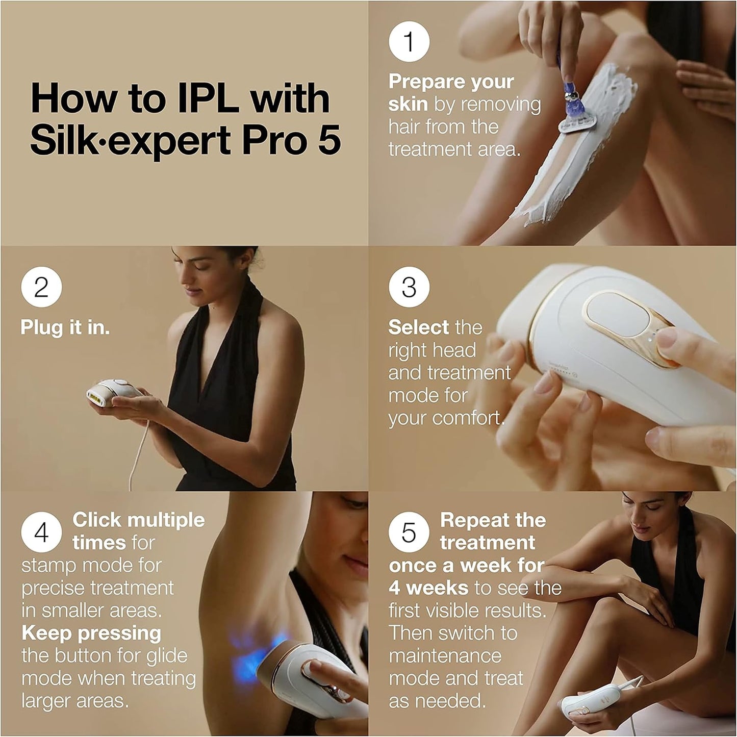 Braun Silk Expert Pro 5 PL5157 IPL Hair Removal Device for Women & Men - New Condition