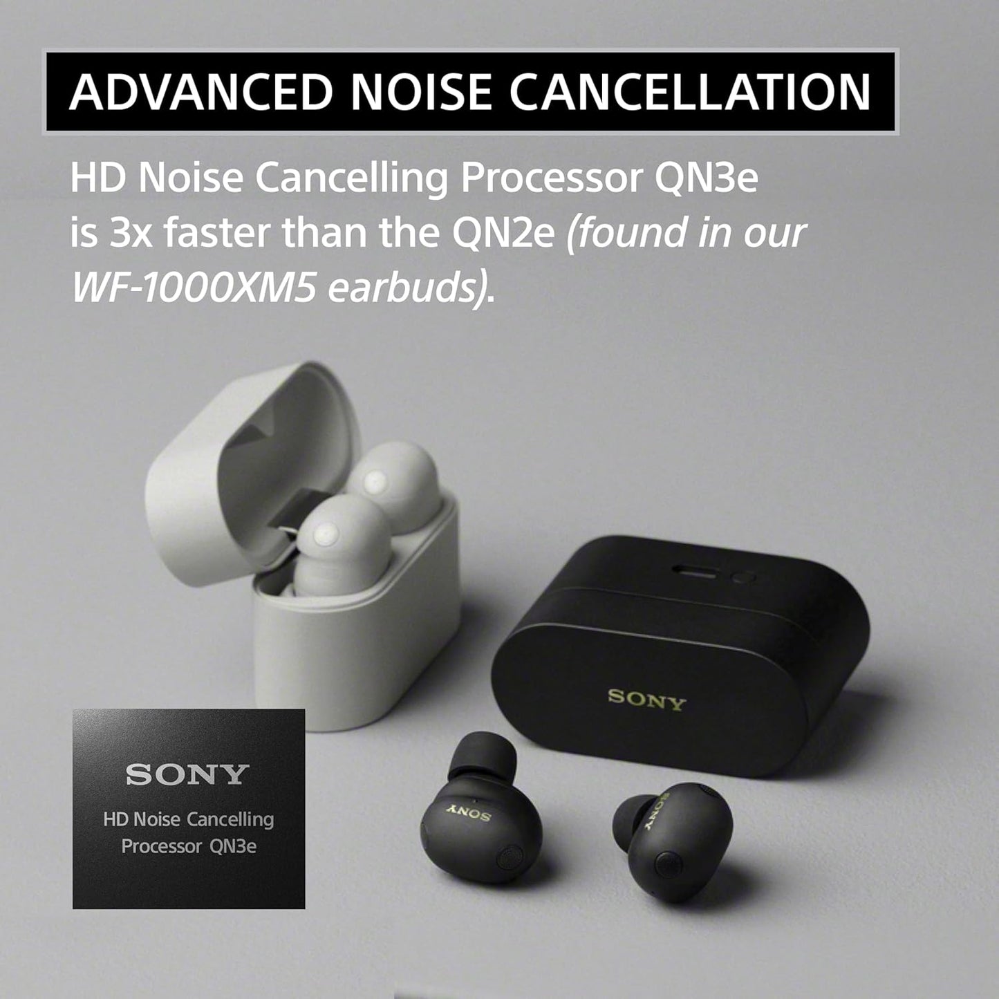 Sony WF-1000XM6 Noise Cancelling Wireless Earbuds Black - Excellent Condition